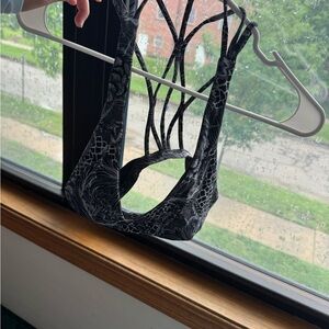 lululemon athletica Black Patterned Bra